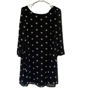 Claudia Pierlot Paris Polka Dot Swing Dress Sz 8